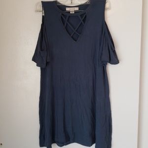 Adam Levine Cold shoulder dress.